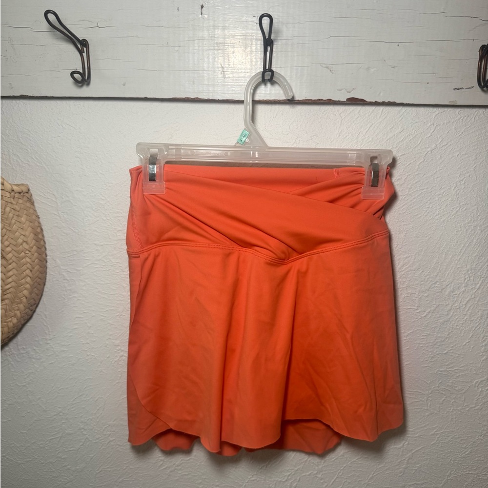 Halara Women’s Orange Athletic Skort - Lightweight Active Shorts